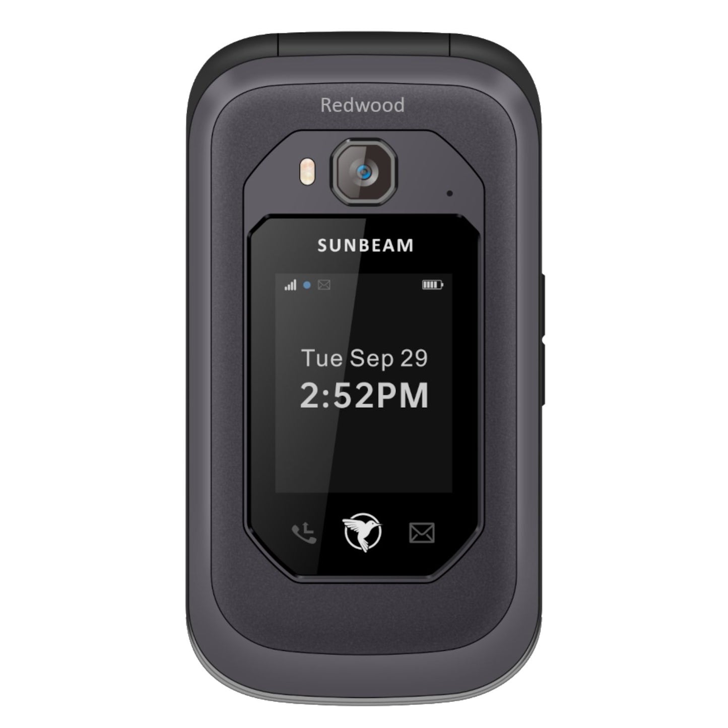 SUNBEAM F1 PRO, Redwood – Classic flip-phone - Planet Cell