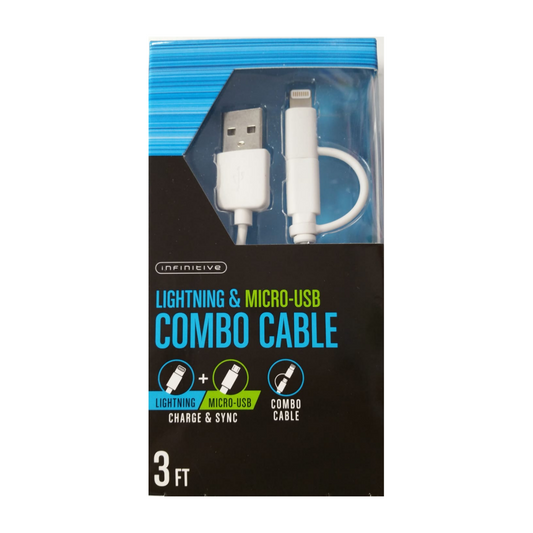 COMBO CABLE Lighting & Micro-USB - Planet Cell