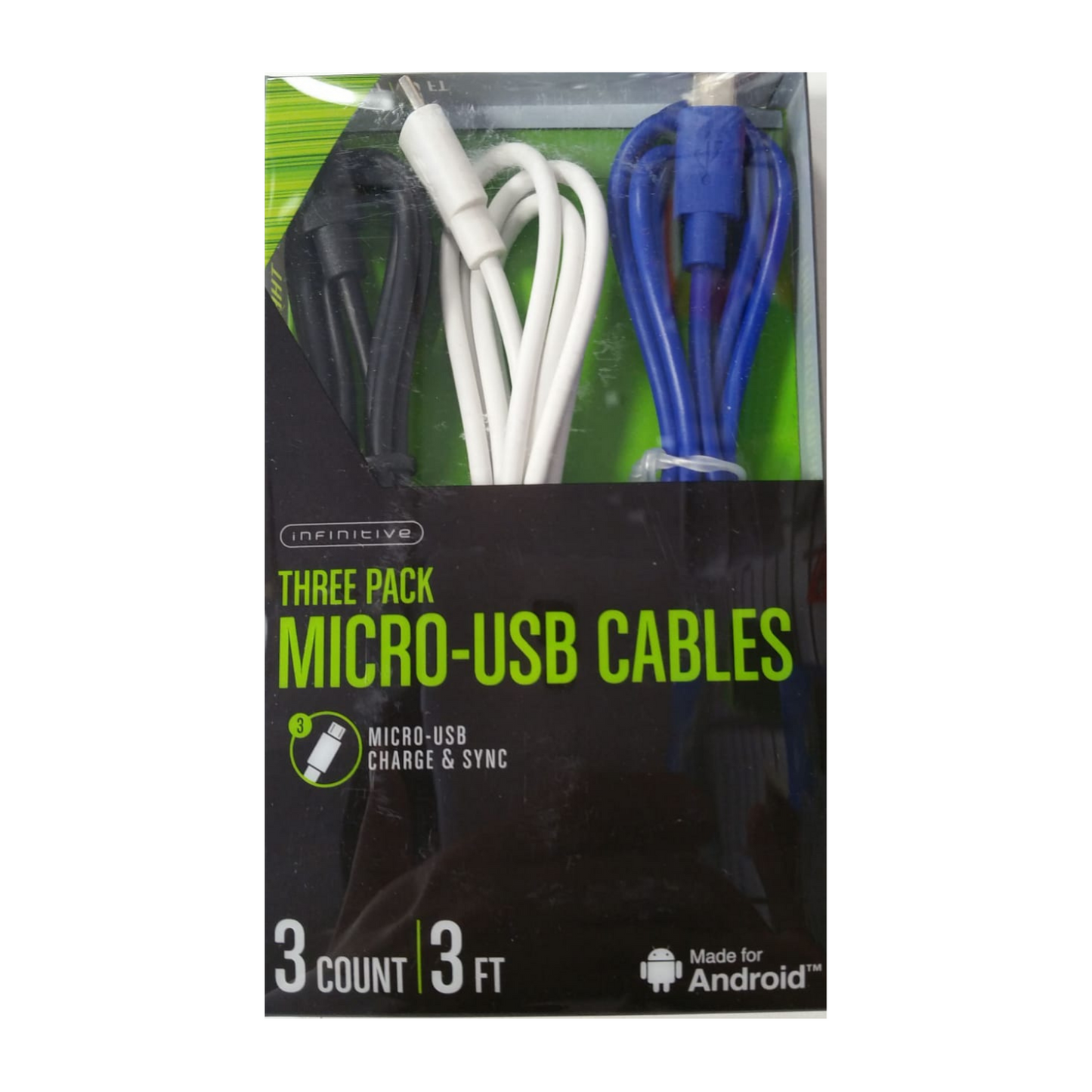 THREE PACK MICRO-USB CABLES - Planet Cell