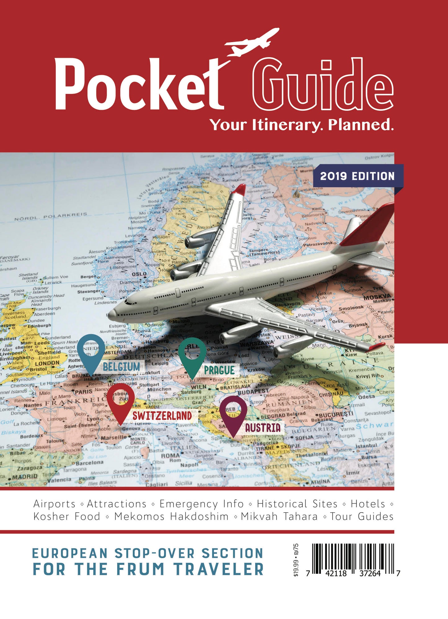 Pocket Guide - Jewish Travel Guide Pocket Guide- Europe Stop Over Section 2019 - Planet Cell