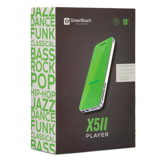 KOSHER MP3 PlayerGreentouch X5II 16GB Bluetooth - Planet Cell