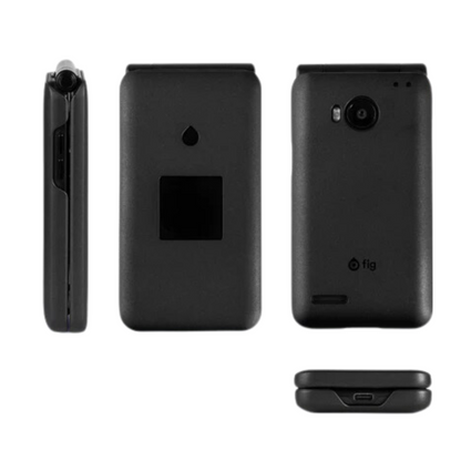 FIG FLIP II Protective Hard Shell Cover  Protective Case - Black