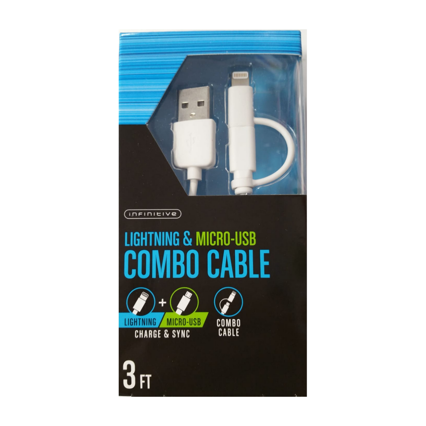 COMBO CABLE Lighting & Micro-USB - Planet Cell of NY