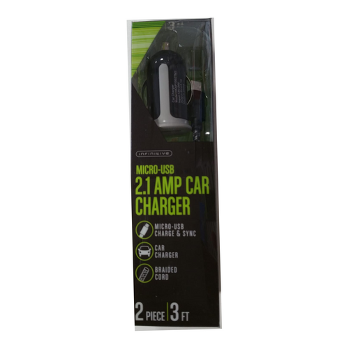 Infinitive Car Charger MICRO-USB 2.1AMP - Planet Cell of NY