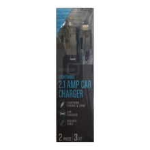 Load image into Gallery viewer, 2.1 AMP CAR CHARGER LIGHTNING- Lightning- Braided Cable - Planet Cell of NY
