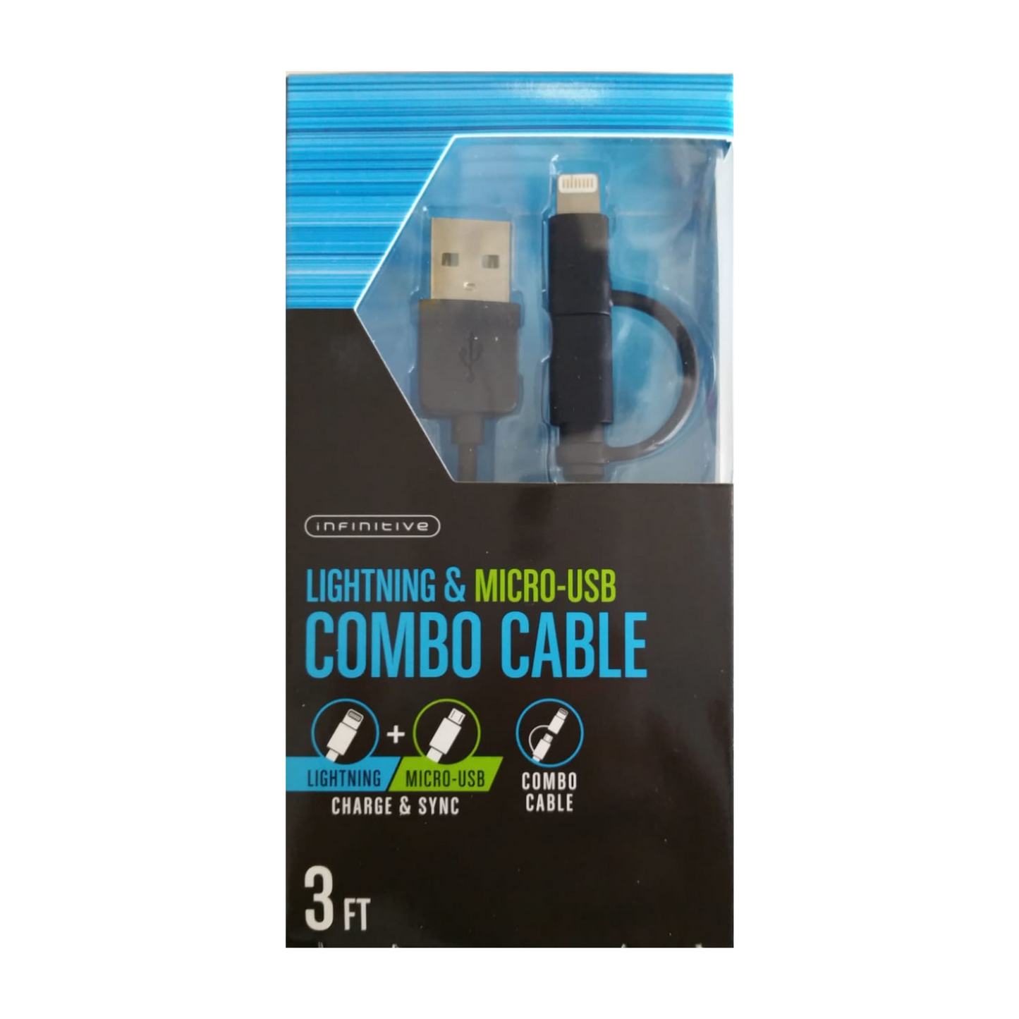 COMBO CABLE Lighting & Micro-USB - Planet Cell of NY