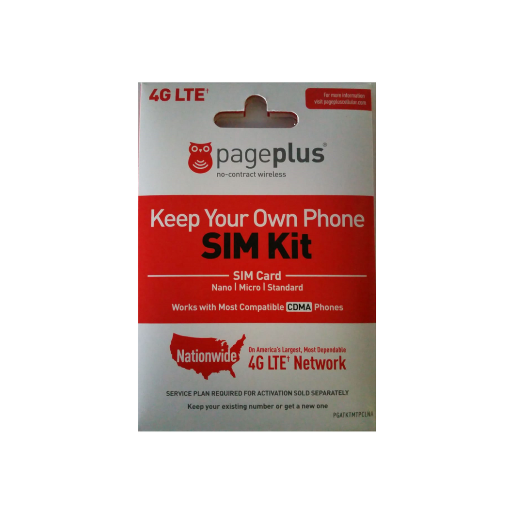 PAGE PLUS SIMCARD KIT - Planet Cell of NY